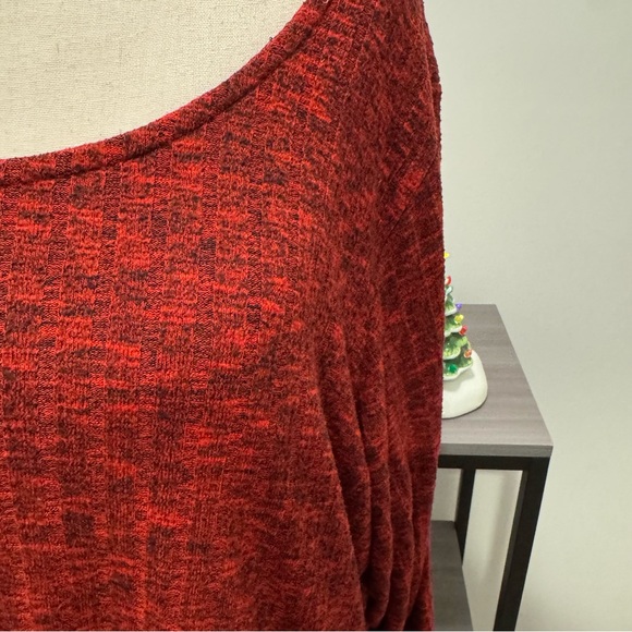 Torrid Red Textured Knit Long Sleeve Midi Dress – Women’s Size 4 (Plus) - Picture 7 of 15